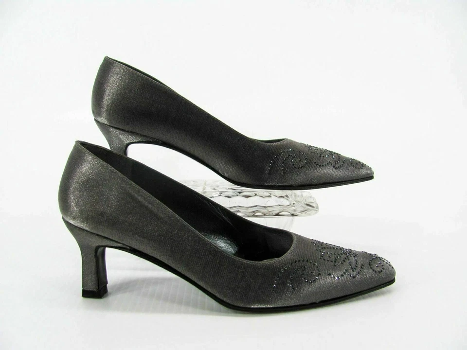 Stuart Weitzman женщин каблук туфли размер 7,5B серый насос подержанный qp - Изображение 1 из 4