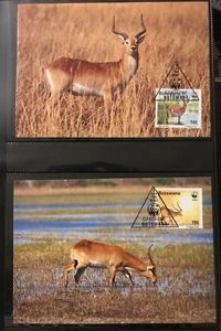 4x Botswana - 1988 - WWF / Animals / Fauna -- Card Maximus - 2 scans! - Picture 1 of 2