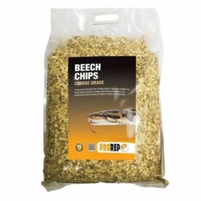 PROREP Coarse Wood Beech Chip - Reptile Lizard Snake Caged Bird - 15kg Chips Large Bag