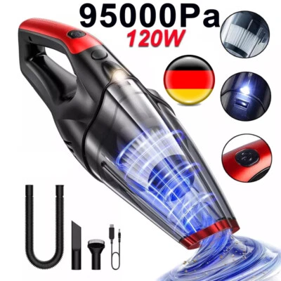 95000Pa Akku Handstaubsauger beutellos kabellos Akkusauger Für Auto Büro Haus - Bild 1 von 4
