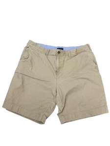 Tommy Hilfiger Shorts Mens 38 Khaki Beige Tan Chino Short Golf Flat Front - Picture 1 of 4