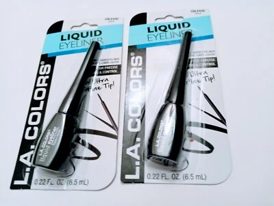 2-Pack L.A. Colors - Liquid Eyeliner Black - Ultra Fine Tip Wing Liner FREE SHIP - Image 1 of 4