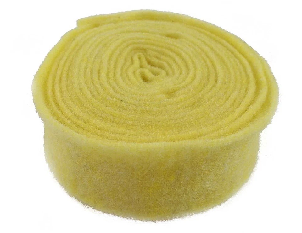 5,20m Topfband*Filzband*b=7,5cm*gelb GE13*SchafWolle-Filz*Deko-Band*Basteln 5,20 - Bild 1 von 1