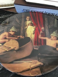 Grimm's Shoemaker and the Elves 1983 Konigszelt Bayer 8" Plate COA Original Box - Picture 1 of 5