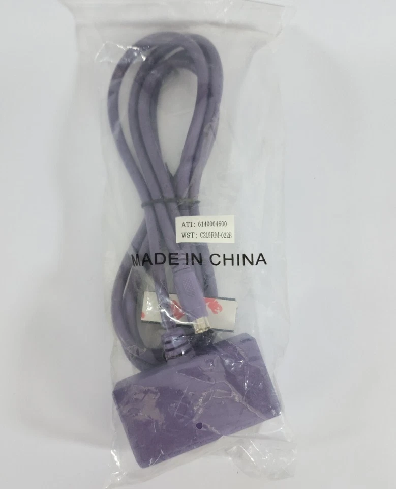 GENUINE  ATI 8-Pin Mini Din TO 4 PIN S-Video 3 RCA Component Adapter Purple  - Image 1 of 3