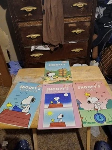 Lot of 4 Golden Book Snoopy and Friends Early reader books. Paperback. Good cond - Picture 1 of 5