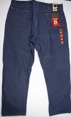 Pantalones de mezclilla Wrangler 31 corte vaquero azul calce relajado para hombre 40x30 lavado oscuro crudo ¡¡¡LEER!!!! Foto 1 de 4