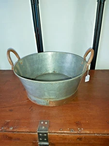 HANDGEFERTIGTE INDISCHE VERZINKTE WANNE - Bild 1 von 15