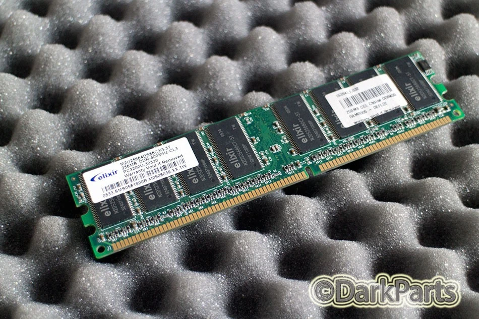 Elixir M2U25664DS88C3G-5T 256MB Memory RAM PC3200U-30330 - Image 1 of 1