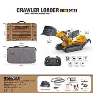 1:50 RC Electric Lifting Tracked Loader LR636 2.4G Construction Vehicle RTR Ned1 - Picture 1 of 12