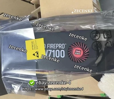 8GB AMD W7100 Firepro WX100 Series GDDR5 PCIe 3.0 Workstation Graphics Card - Image 1 of 2