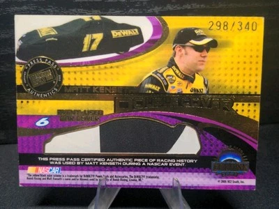 2004 Eclipse NASCAR Mark Martin/Matt Kenseth DOUBLE COVER Mem Card 298/340 #DC7 - Image 1 of 4