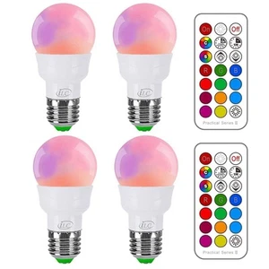 RGB LED Light Bulb, Color Changing 40W Equivalent, Daylight White, 450LM Dimm... - Picture 1 of 8