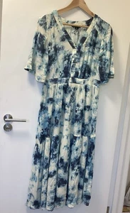 Whistles tie dye maxi dress tiered size 14 Loose Fit Boho - Picture 1 of 9