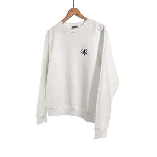 Felpa Dior x Shawn Stussy uomo logo ricamo ape bianca 033J603C0531