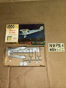 Vintage 1965 Hawk 1/72 scale Spirit of St Louis Model Kit With Stickers 608-60 - Picture 1 of 9