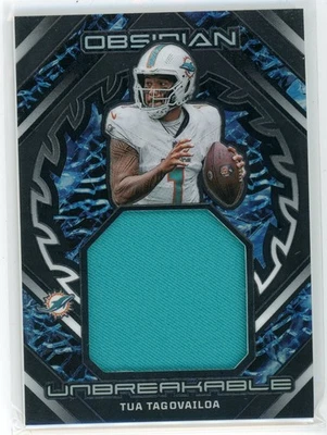 Tua Tagovailoa 2023 Panini Obsidian Unbreakable Memorabilia /199 #UM-TTA - Image 1 of 2