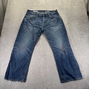 Gap 1969 Jeans Mens 36x30 Blue Dark Wash Cotton Relaxed Fit Baggy Denim - Picture 1 of 11