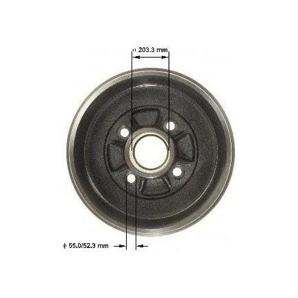 Tambor de freno Bendix PDR0847 compatible con Versa Note 2015 para Nissan Foto 1 de 4