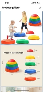 Fanboxk Stepping Stones for Kids,Non-Slip Toddlers 5Pcs, 5P-Multi - Picture 1 of 4