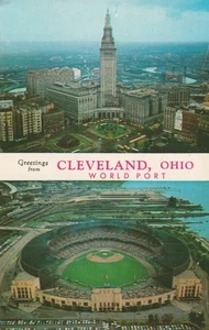 Cleveland World Port - Municipal Stadium Postcard Former Home of the MLB Indians - Picture 1 of 2