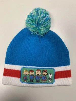 花生帽 Snap Back Beanie Pom 卡通冬季儿童青少年 — 第 1/4 张图片