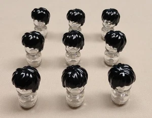 x9 NUEVO Lego Cabello Harry Potter Hulk Minifigura Cabello Negro - Imagen 1 de 4