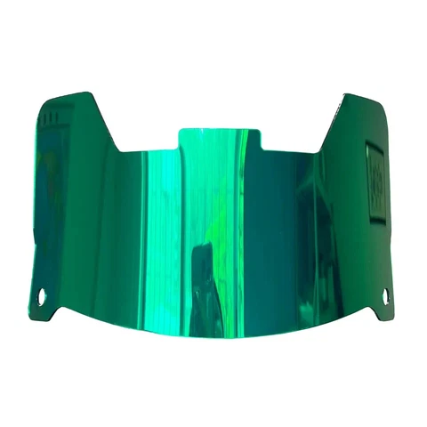GREEN MIRROR Full Size Football Flex Helmet Visors & Clips FOR DISPLAY ONLY Cover