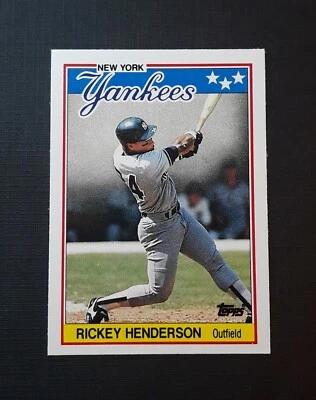 1988 Rickey Henderson Topps United Kingdom Minis # 31 NYY New York Yankees HOF - Image 1 of 2