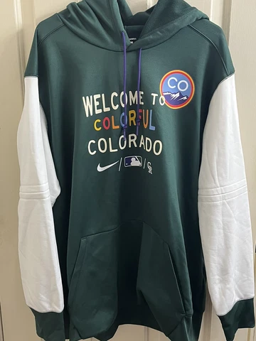 Nike Colorado Rockies City Connect Therma Hoodie Size XXL 2XL Brand New W/ Tags Cover