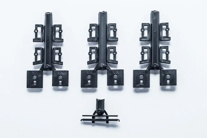 VK-Modelle 99091 - 1/87 Accessori 6 Piattaforma + 1 Protezione, Nero - Nuovo - Immagine 1 di 1