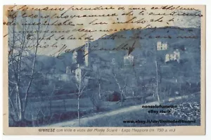 GIGNESE con Ville vista monte Sciarè - Verbania cartolina viaggiata 1928 - Foto 1 di 2
