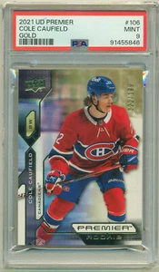 2021-22 Upper Deck Premier Gold Rookie #106 COLE CAUFIELD RC 022/199 MINT! JRSY# - Picture 1 of 2