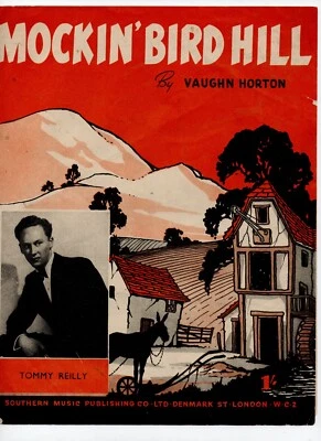 Vintage Sheet Music Mockin Bird Hill Tommy Reilly - Image 1 of 2