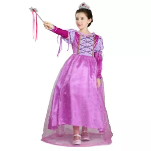 Princess Sophia Cosplay Costume Children's Fashion Purple Dress Halloween Party - Picture 1 of 12