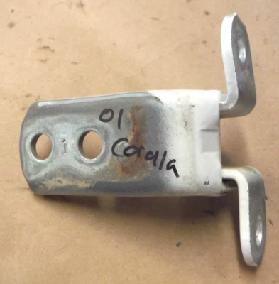 98-02 TOYOTA COROLLA usado OEM RH lado pasajero bisagra de puerta superior blanca Foto 1 de 3