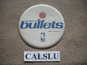 VINTAGE 1974/1975 - 1986/1987 WASHINGTON BULLETS ☆RARE☆ 6" NBA PIN BUTTON - Picture 1 of 1