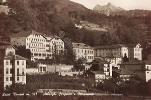 Cartolina - Saint Vincent - Alberghi Sorgente e Miramonti - 1960 ca. - Foto 1 di 1