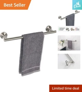 Bathroom Towel Bar - Heavy Duty Wall Mounted Towel Holder 16IN, Brushed Nickel - Picture 1 of 10