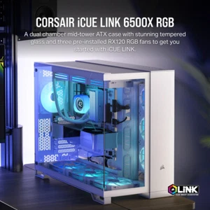 Corsair iCUE LINK 6500X RGB Midi Tower White - Imagen 1 de 5