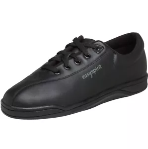 Easy Spirit Womens 10 N Black Leather Lace Up Casual Sneakers NEW SD8 - Picture 1 of 7