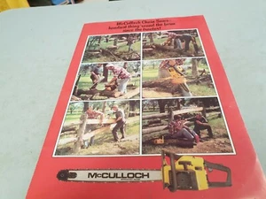 1980s ? McCULLOCH CHAIN SAWS Sales Brochure - Picture 1 of 3
