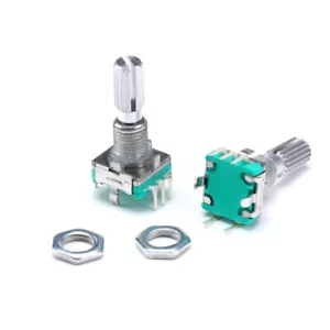 Rotary Shaft Encoder EC11 With Push Switch 5 Pin Digital Potentiometer 15mm 20mm - Picture 1 of 8