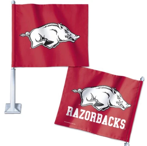 Arkansas Razorbacks WinCraft 12" x 15" Double-Sided Car Flag Cover