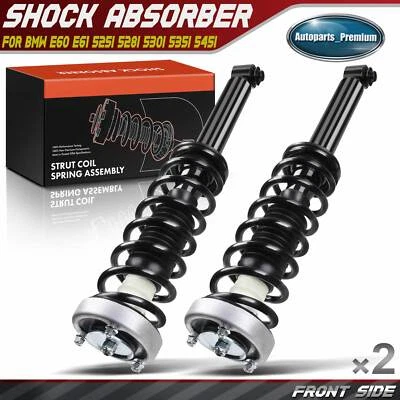 Conjunto completo de puntal trasero y resorte helicoidal 2 piezas para BMW E60 E61 525i 528i 530i Foto 1 de 4