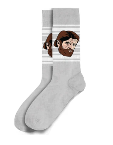 Mike Babcock Toronto Maple Leafs "BABSOCKS" Original Socks Playoffs Silver OSFM Cover