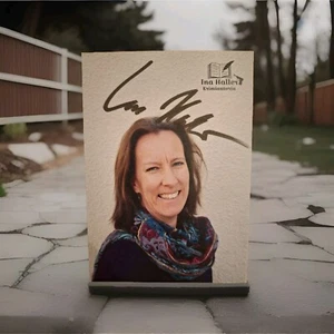 Orig. Autogrammkarte # Autorin 📚# Schriftstellerin ✏️ # Ina Haller - Bild 1 von 1