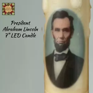 President Lincoln Taper Timer LED Kerze - Bild 1 von 4