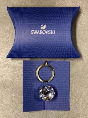 Swarovski Crystal Ball Keyring 25mm Gold Plated NEW - Image 1 of 3