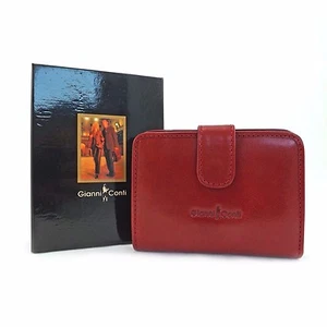 Gianni Conti Leather Purse - Style: 9408020 - Italian leather - BNWT - Red - Picture 1 of 7
